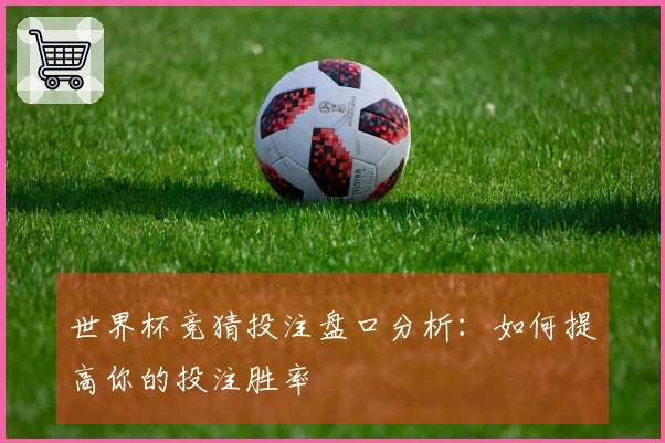 世界杯竞猜投注盘口分析：如何提高你的投注胜率