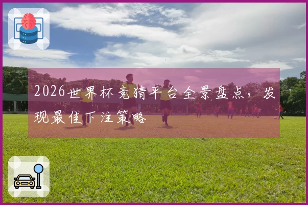 2026世界杯竞猜平台全景盘点，发现最佳下注策略